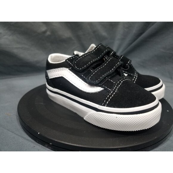 Vans Old Skool Toddler Sneakers Black White Size 6 NEW IN BOX! - Picture 5 of 13